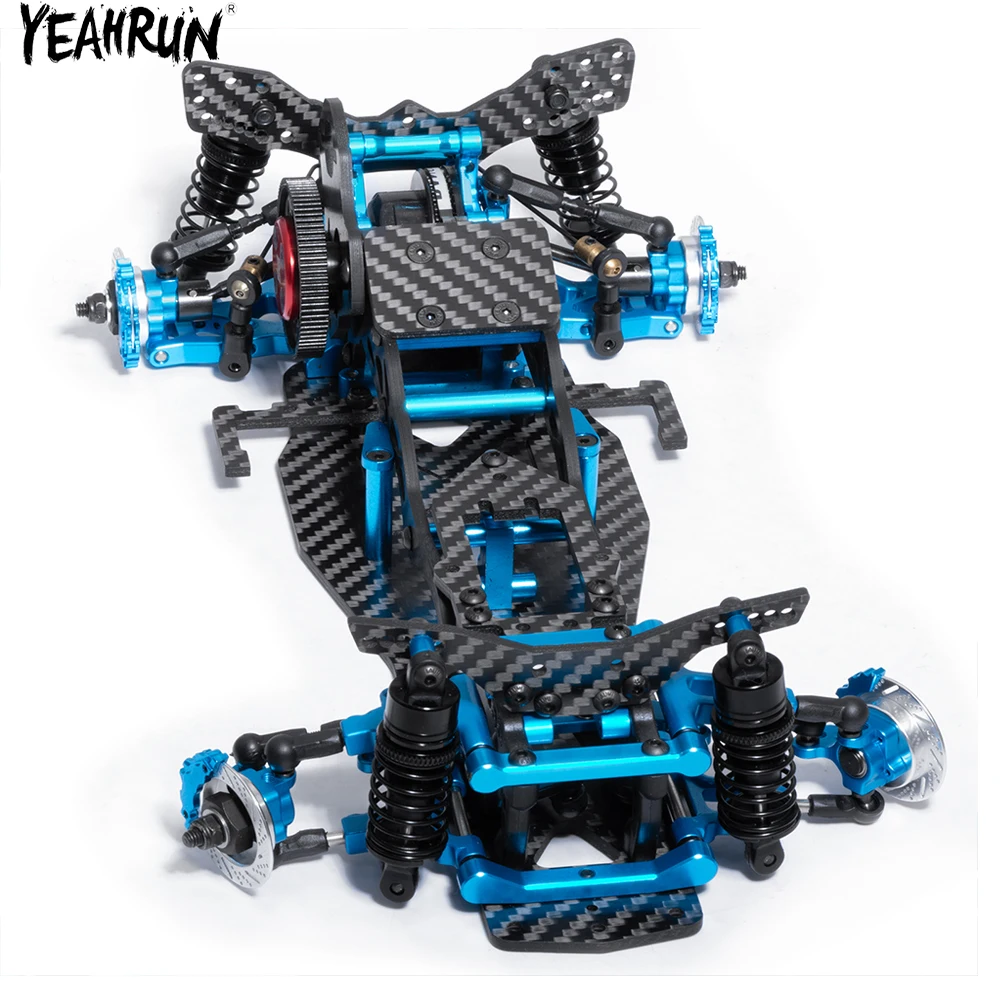 YEAHRUN Carbon Fiber Model Remote Control Super Rear Drive Drift High Speed Racing Frame Kit For 1/10 RC Car Sakura D5 MINI MR