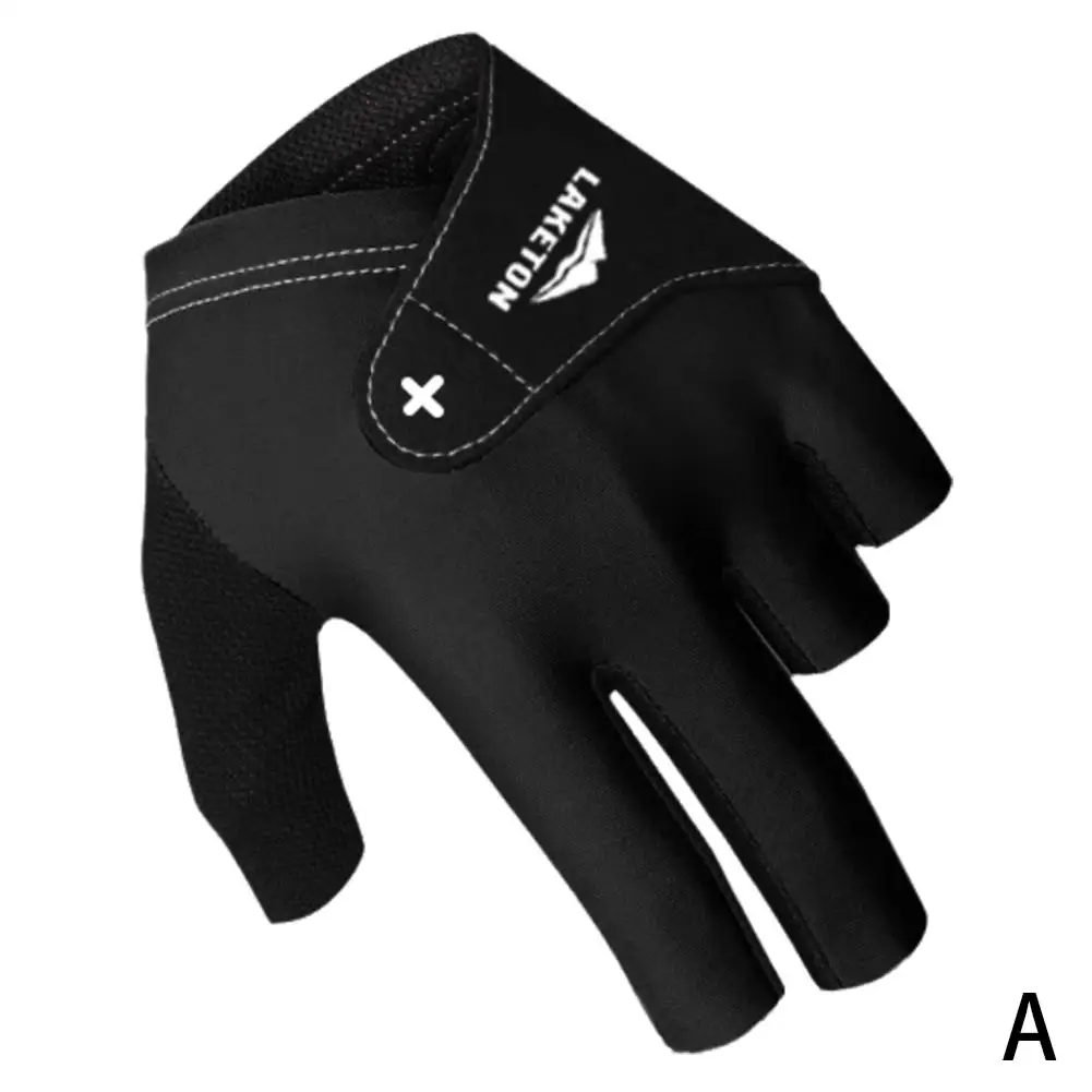 Nueva guante de billar, 1 unidad, guantes para jugadores de billar de tres dedos, guantes antideslizantes, transpirables, protectores izquierdo bordados T1Z8