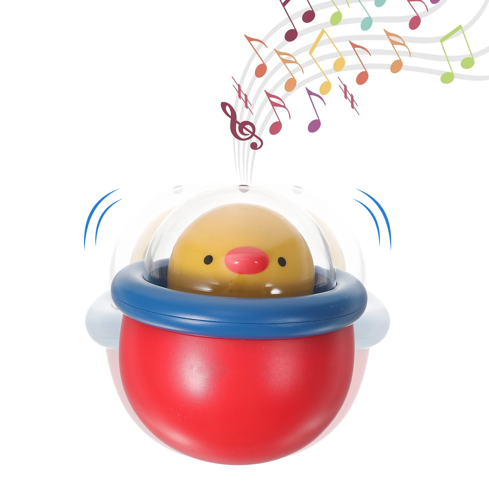 1 قطعة بهلوان الفرخ الموسيقى حشرجة الموت الطفل التعليمية الألوان الزاهية هش الصوت حواف ناعمة جذب الانتباه إبقاء المزاج الجيد #2