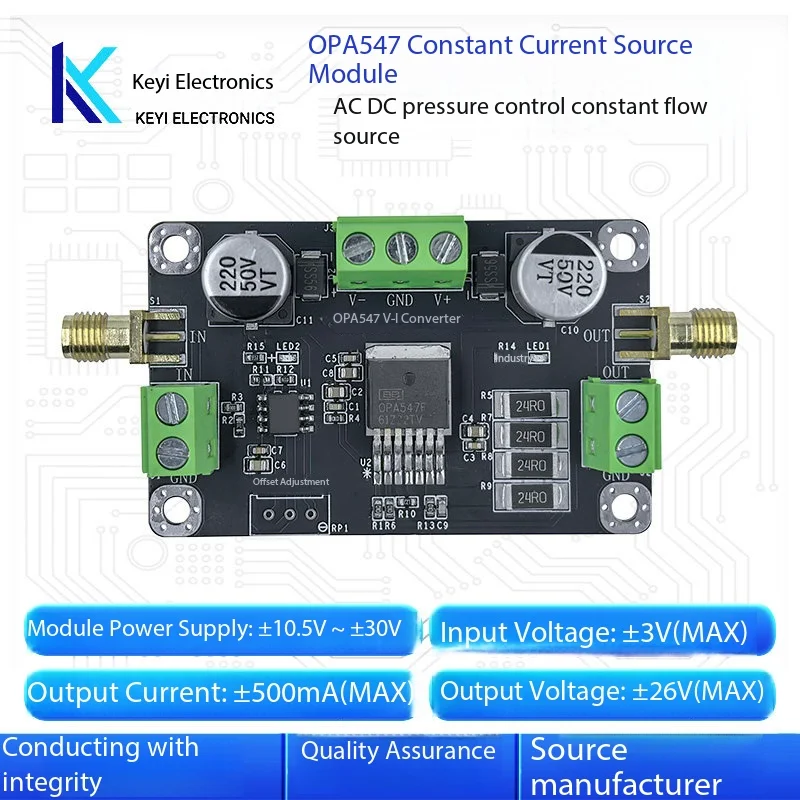 OPA547 Module Howland Voltage Controlled AC DC Constant Current Source LED Driver