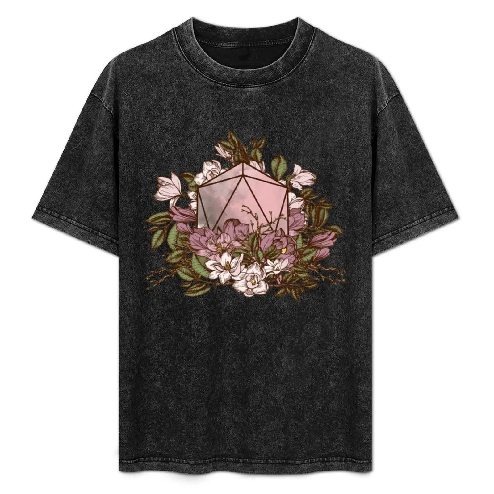 

Floral Dice T-Shirt Sporty Breathable Short Sleeve T-Shirt
