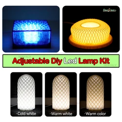 Led Light Parts Hardware DIY Model For Bambu Lab Led Lamp Kit Adjustable Light Kit white /cold/warm light Without Lamp shell 001