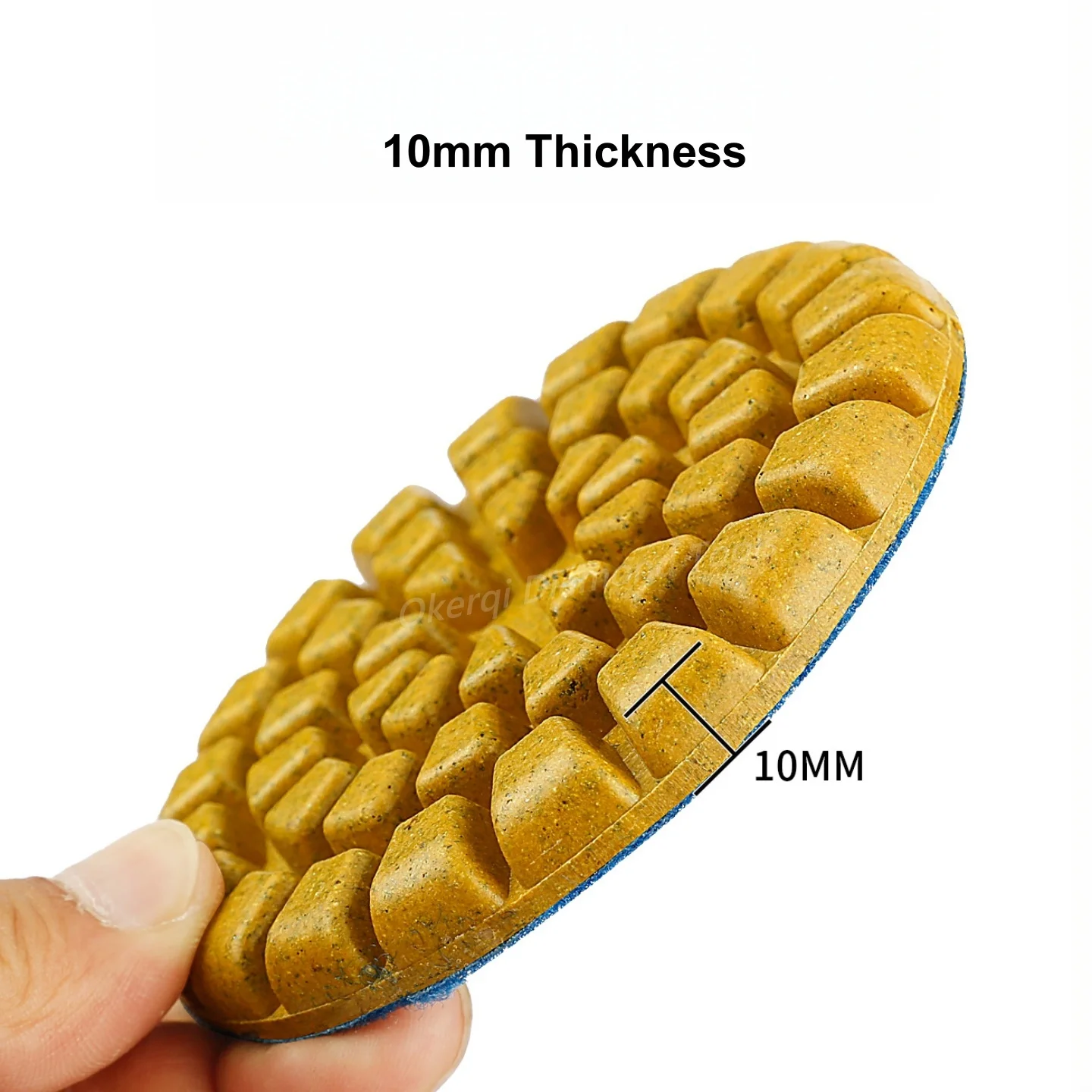 5-teiliges Set 4 Zoll 100mm Bodenpolierpads für Betonboden und Marmor, Dicke 10mm, Nass-Schleifscheiben zum Polieren von Stein – Detail 5