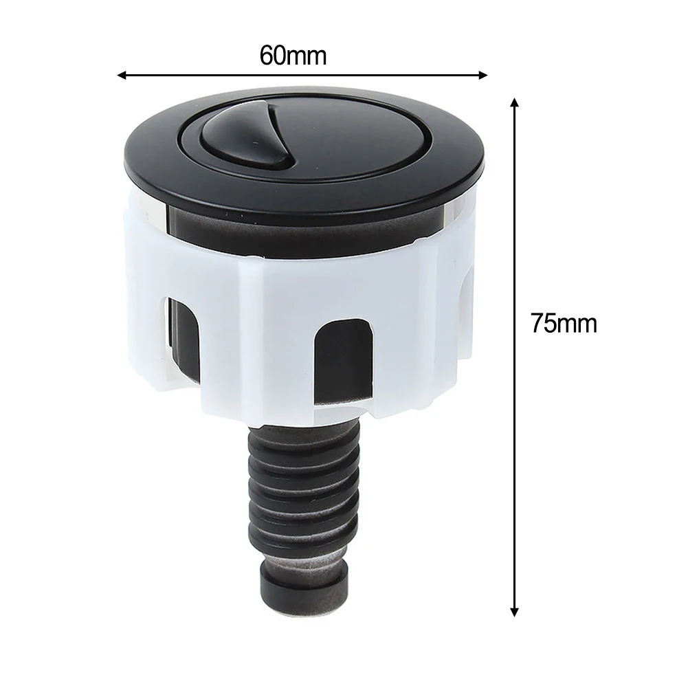 Switch Push Button 38-49mm ABS Accessories Black Bthroom Toilet Cover Dual Flush Home Improvement High Quality