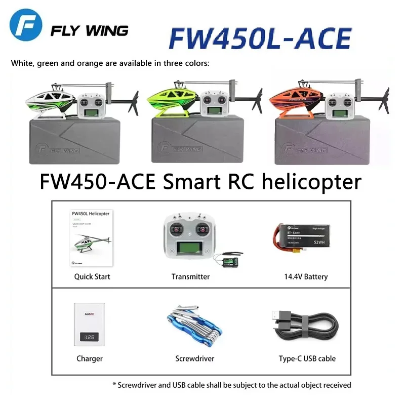 

Радиоуправляемый вертолет FLYWING FW450L, шестиканальный, с GPS, интеллектуальные трюки V3, автоматические трюки, двухопорный