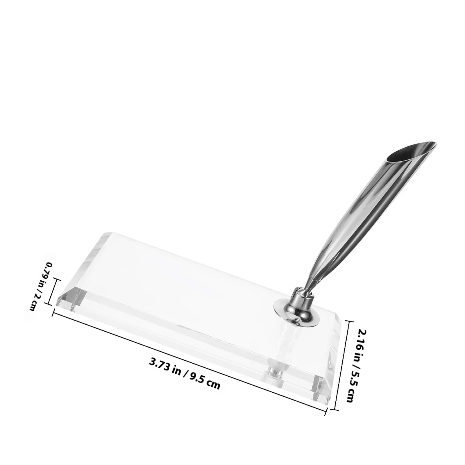 حامل مسند القلم للمكتب، قاعدة حامل قلم واحد، مادة أكريليك، دعم قلم الريشة المستقر والزخرف