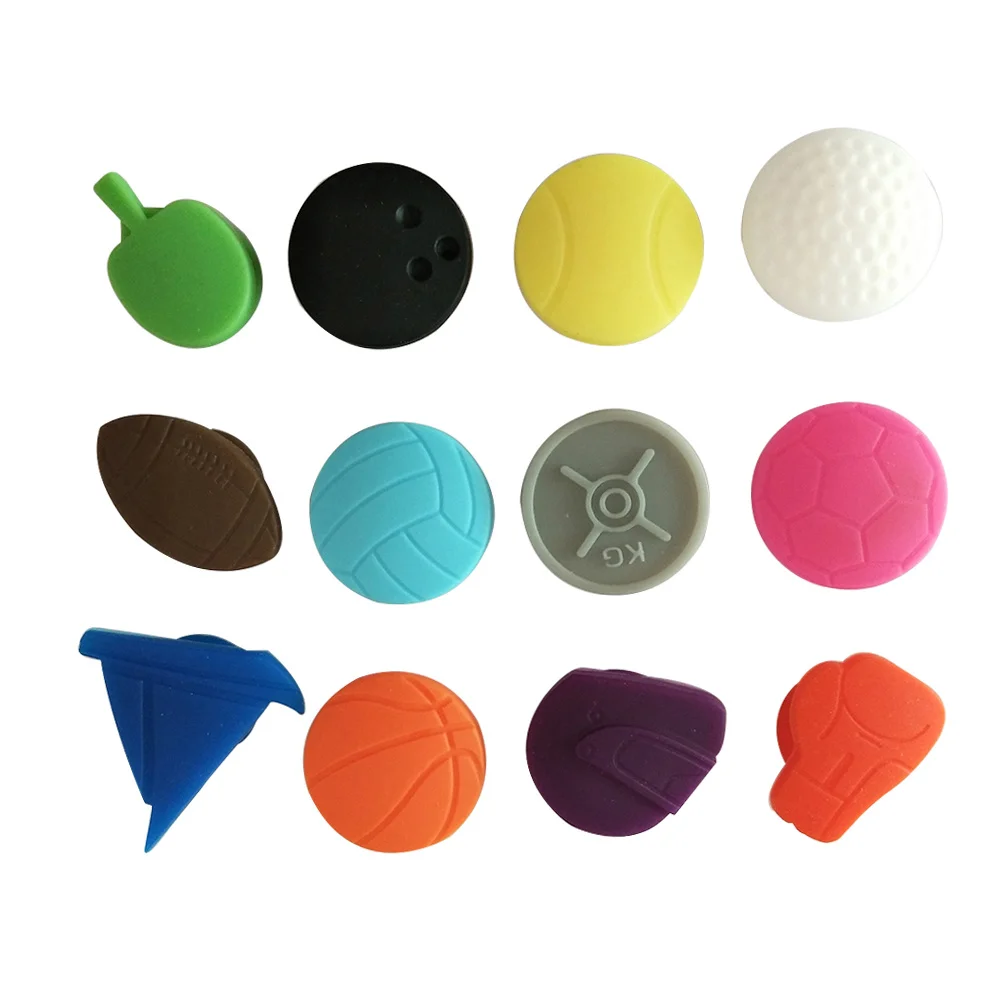 

24Pcs Silicone Wine Glass Markers with Strong Suction Cup for Smooth Surfaces Dishwasher Safe Party Drink Identifier Tags Set