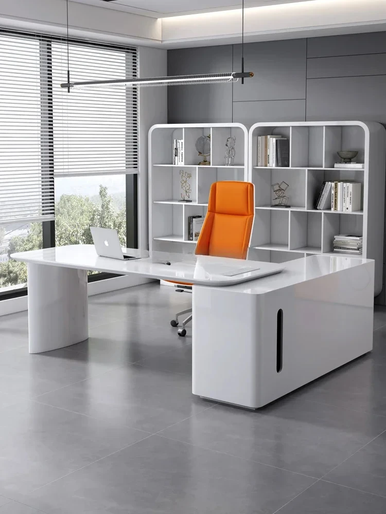 

Simple Modern Home Desk Table and Chair Combined Office Furniture