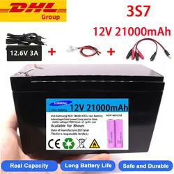 2024 Upgraded 12V 21000mAh Portable Rechargeable Battery Built-in 5V 2.1A USB Power Display Charging Port with +12.6V Charger