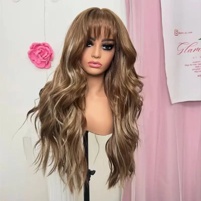 high-quality-wig-new-in-ombre-warm-brown-synthetic-hd-lace-front-wig-for-women-heat-resistant-fiber-wig-layered-wig-with-roots