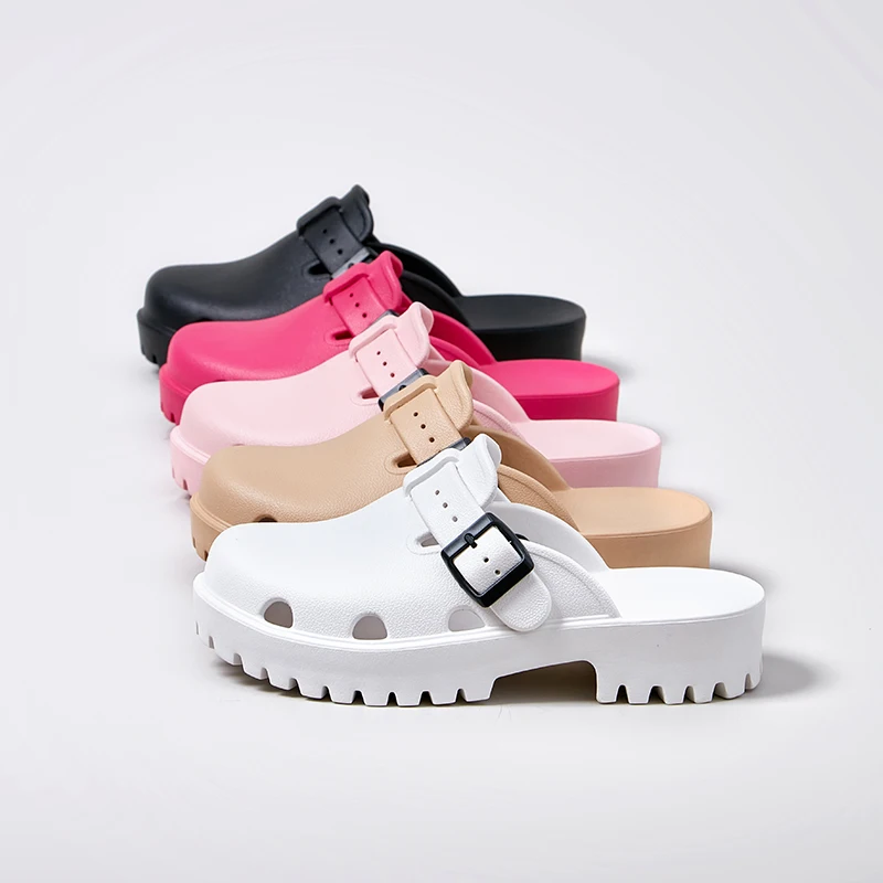 Clogs Women Sandals Summer Casual EVA Lightweight Outdoor Women's Shoes Anti Slip Thick Sole Beach Slides Couple Garden Shoes