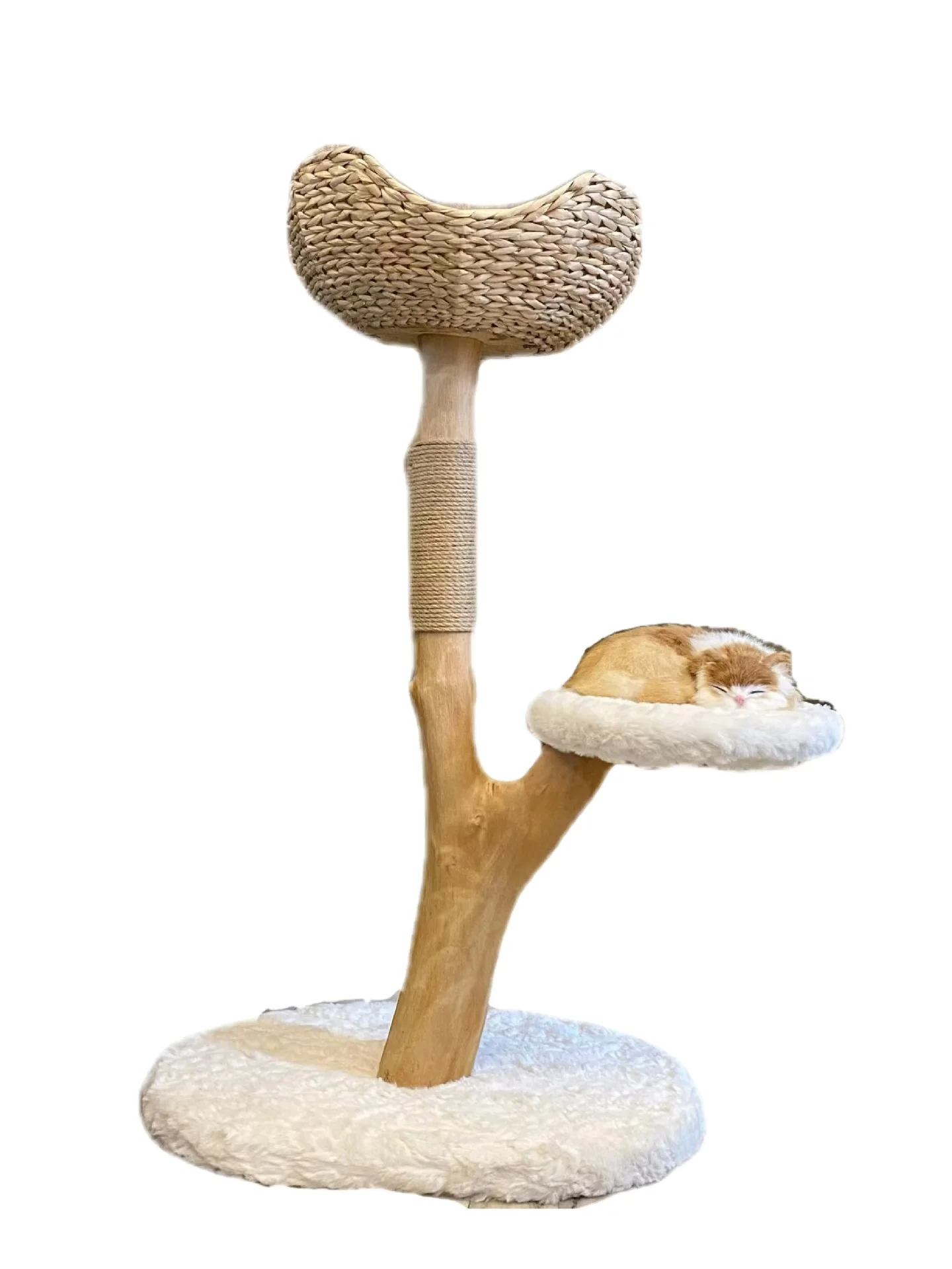 Nuovo prodotto all'ingrosso Culla per gatti Amaca monostrato Letto per animali domestici Casa in legno massello