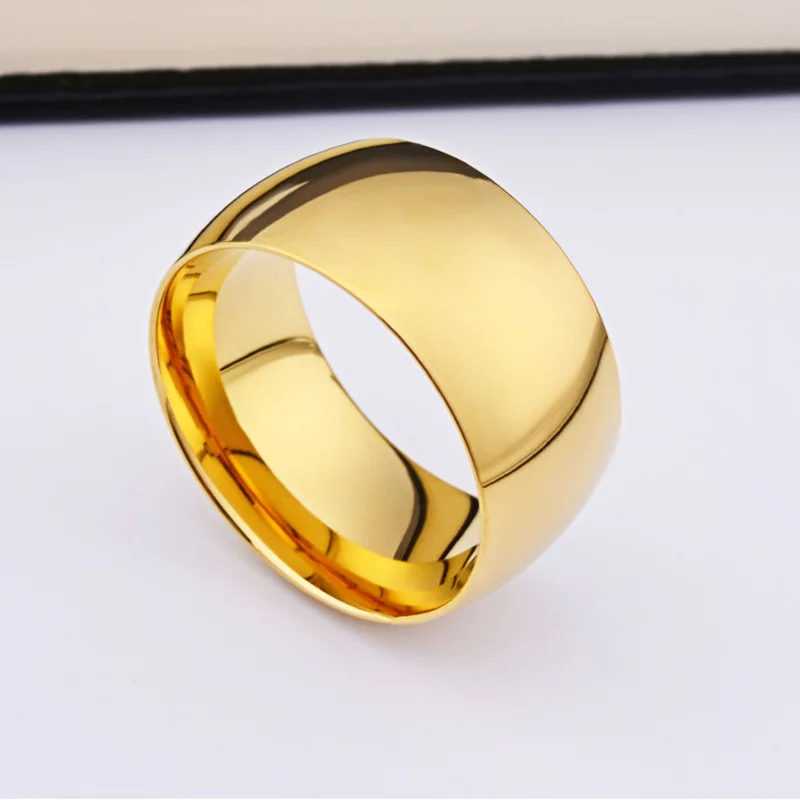 10mm Never Fading Classic Engage Wedding Steel Rings for Men And Women Jewelry