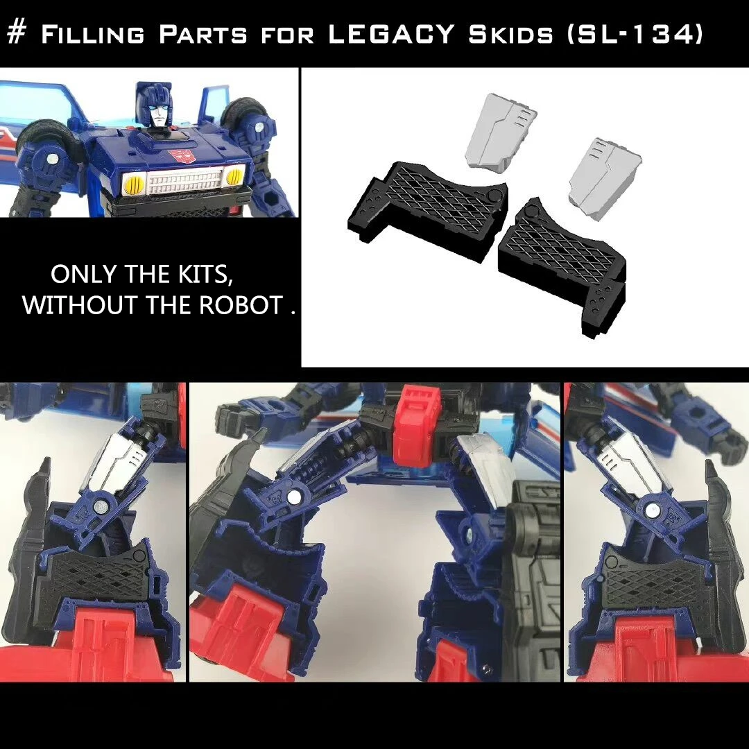 Shockwave Lab SL-134 Kit de Atualização de Peças para Transformação Legacy Springer Skids Kickback Bulkhead Blaster Lguanus Kits