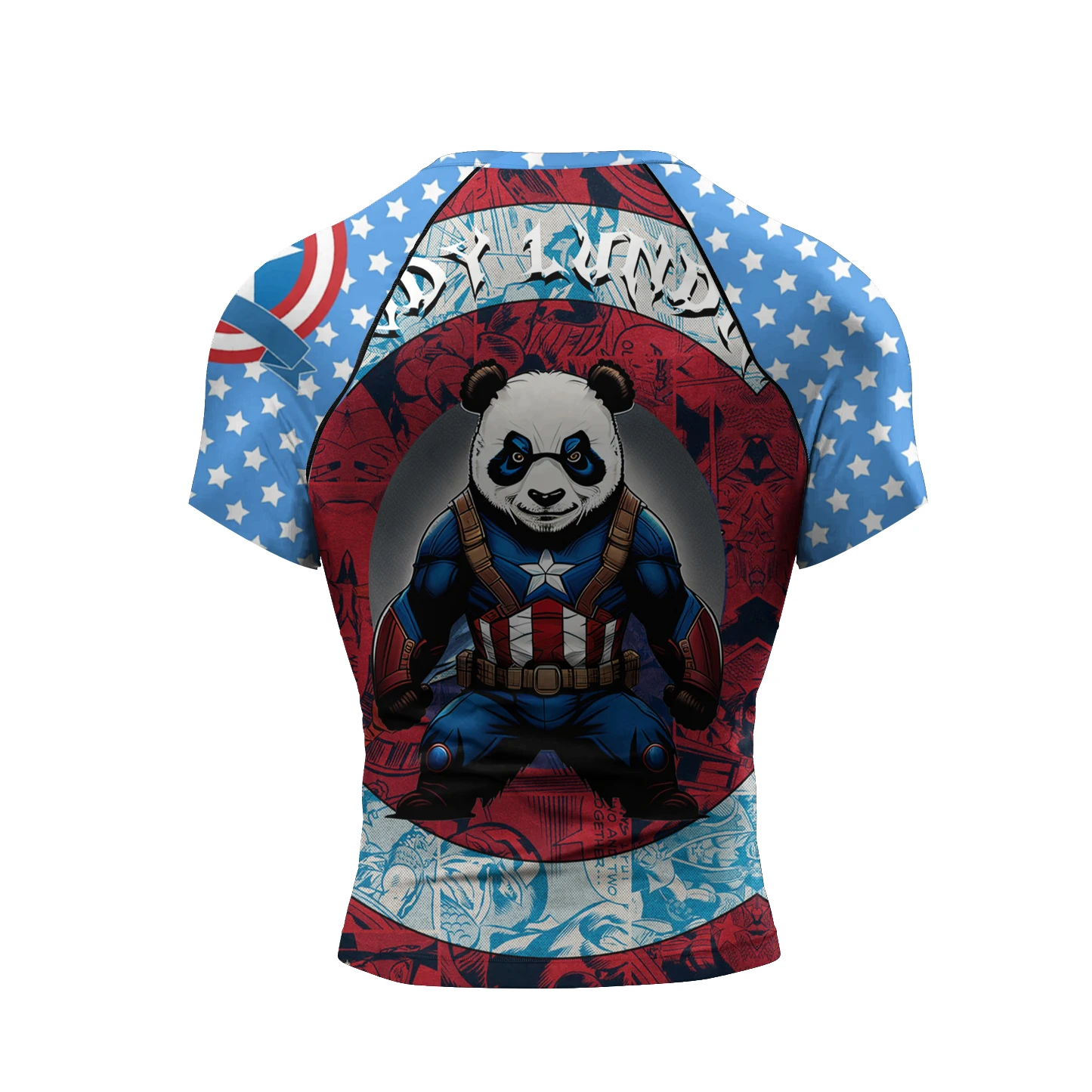 Panda BJJ Rash Guards Grappling MMA Jiu Jitsu   Unisex  Full Print, Gym Fitness Wear, Quick Dry Athletic Training Top