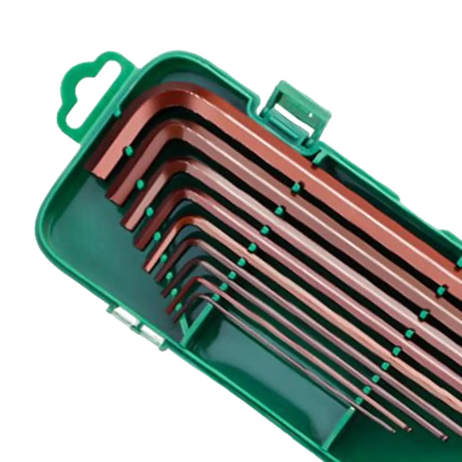 9Pcs Metric Hex Key Wrench Set S2 Steel for Automotive Repairs Professional