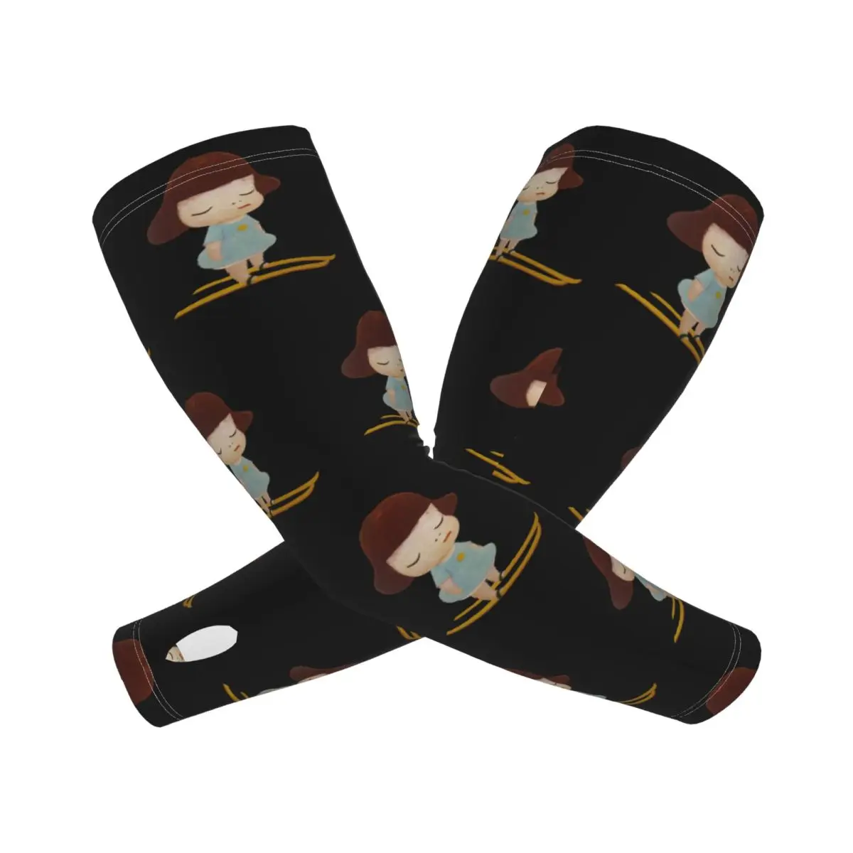 

Yoshitomo Nara уличные рукава для защиты от солнца и ультрафиолета, летние рукава из ледяного шелка для езды на велосипеде с татуировкой