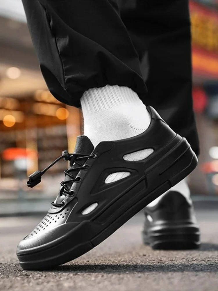 

Уличная обувь для мужчин, нескользящая роскошная H-цвет, повседневная официальная обувь, купите оригинальные расходы, новый дизайн, 2025 г., дышащие мужские сандалии 39