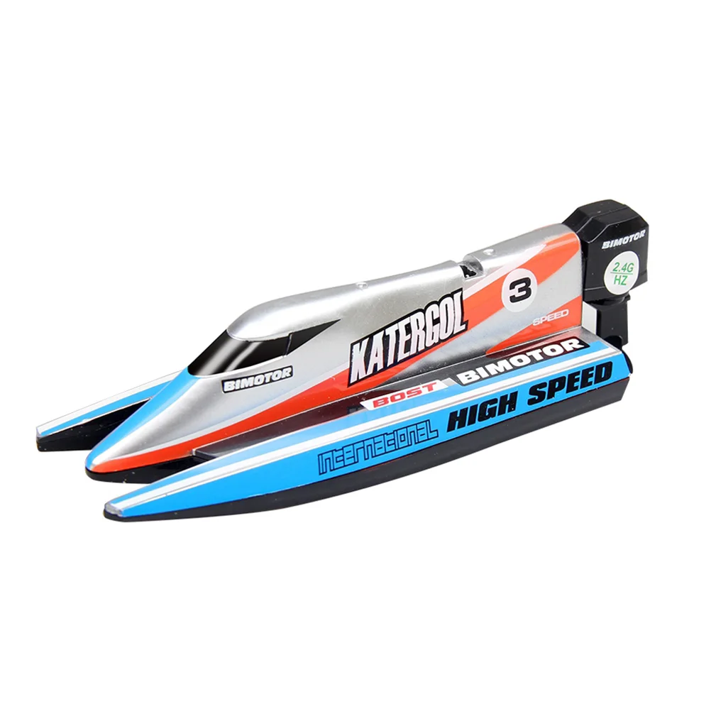 Mini Racing Boat Racing Electric Ship Fast High Boats Water Kids Children (Blue) rc boat rc ship