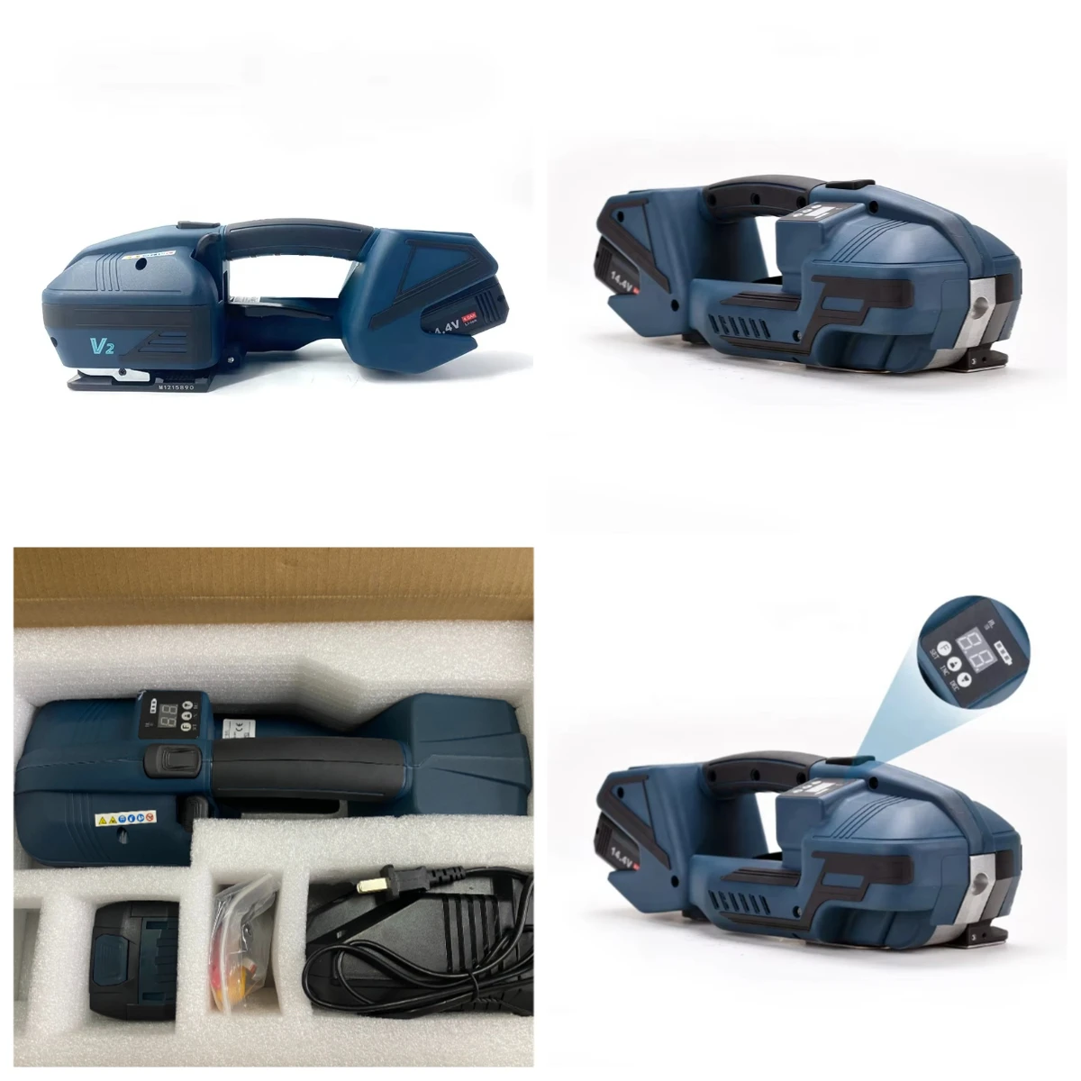 

STLF OYPHigh Quality V2 Electric Strapping Machine Battery Powered Handheld Strapping and Cutter for PP PET Straps