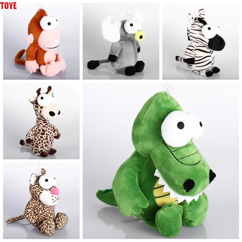 

Big Eyes Forest Animals Doll Giraffe Plushies Stuffed Doll Animal Plush Toys 25cm Leopard Elephant Monkey Plush Christmas Gifts