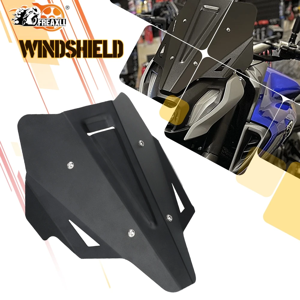 

Для YAMAHA FZ07 MT07 MT-07 FZ 07 2021-2024 2023 2022 2021 мотоциклетное алюминиевое лобовое стекло спортивный козырек дефлектор 2024