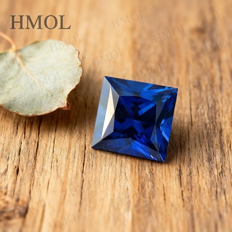 

Princess Shape Lab Grown Sapphire Royal Blue Color Loose Beads Multiple Sizes Selectable AGL For Rings Earrings Jewelry Design