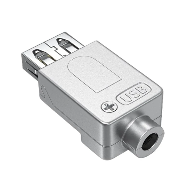Adaptador bloque bloqueo sin soldadura tornillo conector USB 2.0