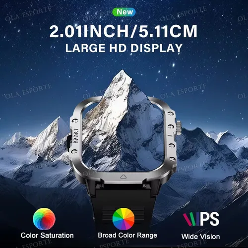 Imagen 2 del producto 2025 nuevo reloj inteligente LED para hombre, reloj inteligente parlante con Bluetooth, modo multideporte, Monitor de salud, reloj inteligente deportivo para exteriores para Android