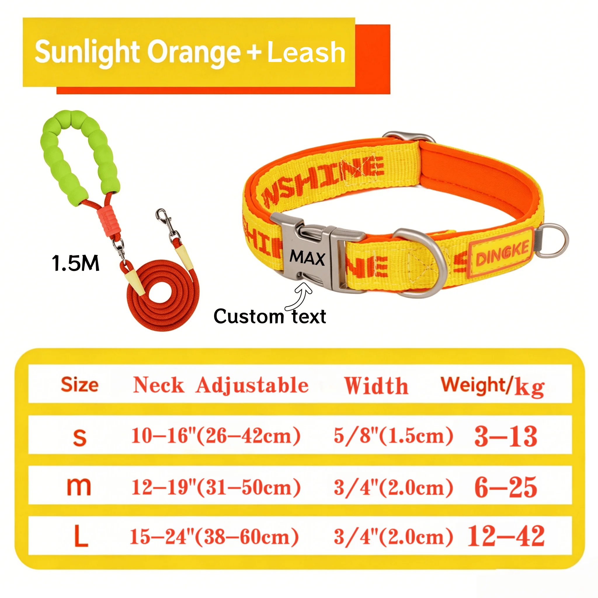 Individuell Graviertes Haustier-Halsband Weich, Bequem, Verstellbar und Personalisiert mit Individuellem ID-Anhänger für Kleine, Mittlere und Große Hunde – Detail 10
