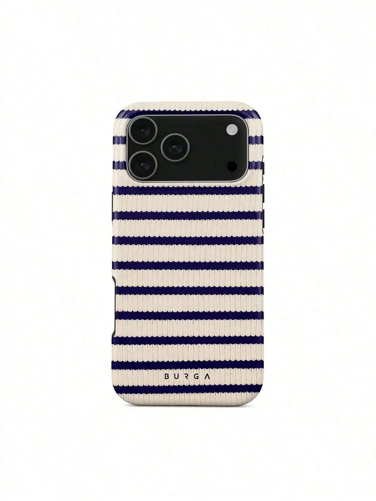 

Navy & Cream Knitted Stripe Cover Suitable For 17/17 Air/17 Pro/17 Pro Max/16 Pro Max/15 Pro Max/14 Pro Max/13 Pro Max/12 Pro Max | High Quality | Teenage Girl Gift,Suitable For IPhone 17 Air