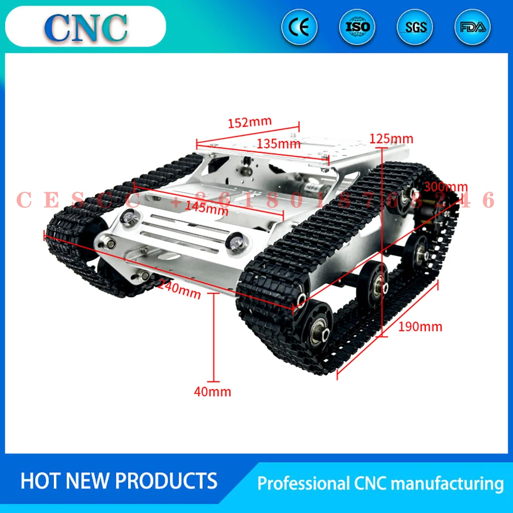 TR300P tracked tank chassis ROS robot open source development platform mobile APP control off-road