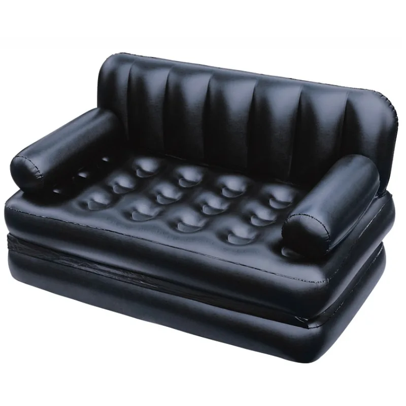 Flocking inflatable sofa, double inflatable sofa bed sofa, folding chair multi-functional lunch break bed