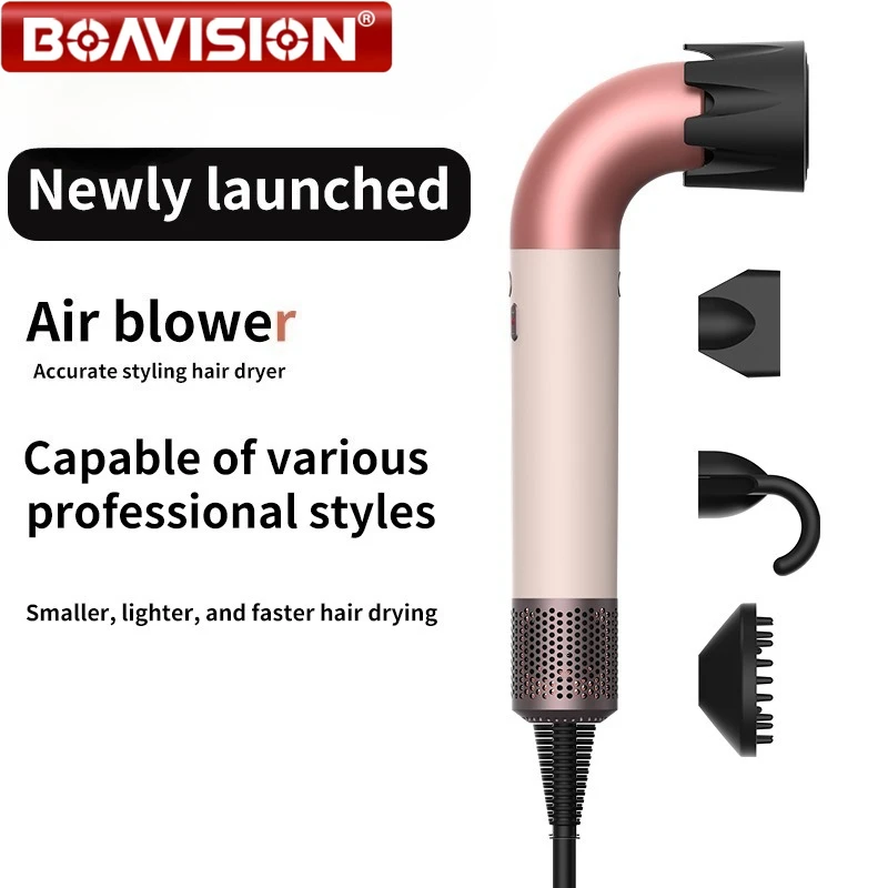 2025 Super Asciugacapelli Asciugacapelli senza foglie Cura personale dei capelli Styling Strumento di ioni negativi Asciugacapelli elettrici a anione costante