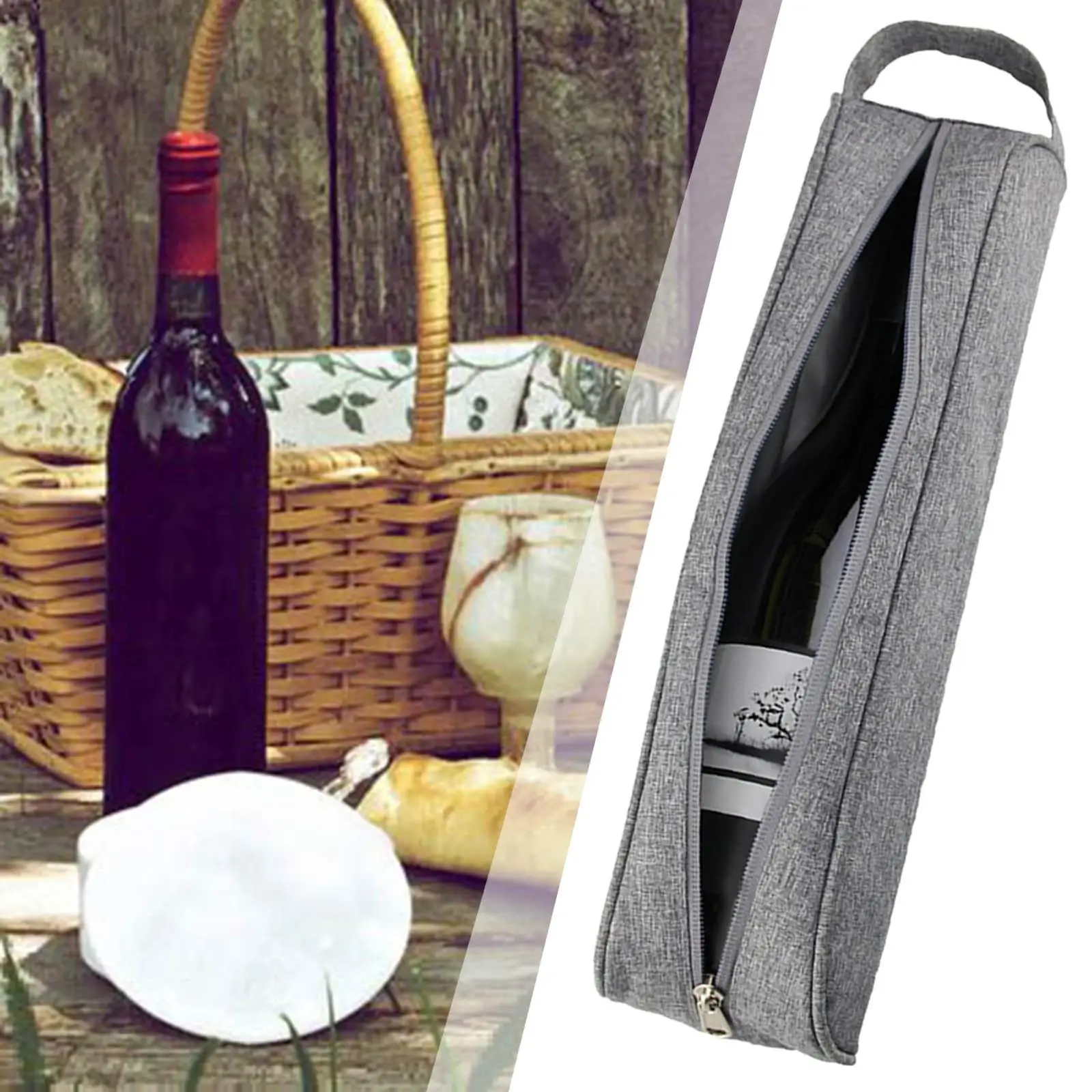 Borsa termica per vino con bottiglia singola borsa termica per vino da viaggio per Picnic