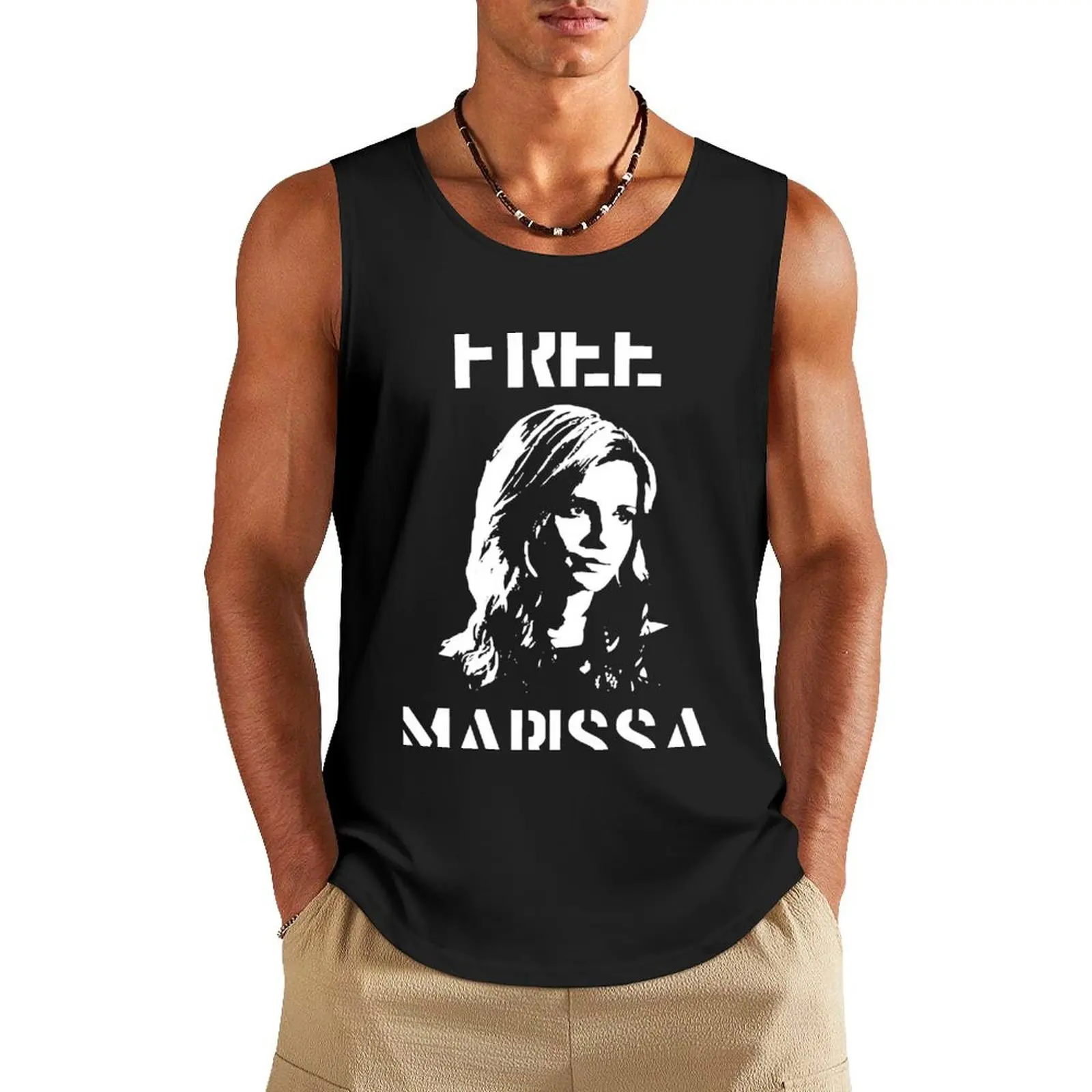 

Free Marissa For Fans Tank Top Top summer Men's sleeveless t-shirt