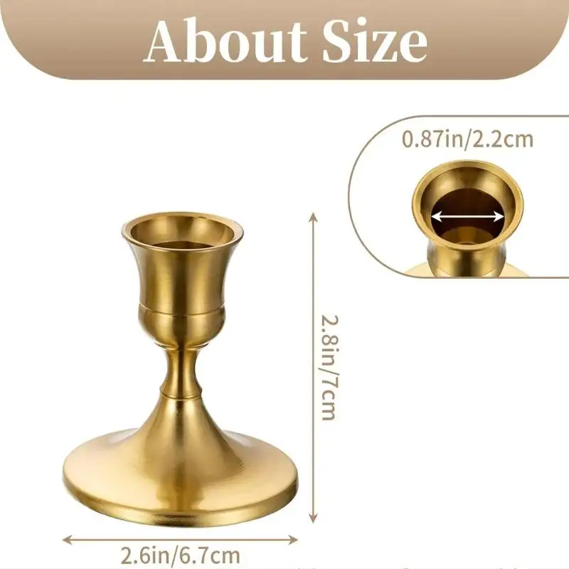 *1/2/3Pcs Vintage Elegant Metal Tabletop Candle Holders For Wedding Anniversary Home And Hotel Church Candlestick Decoration view 6