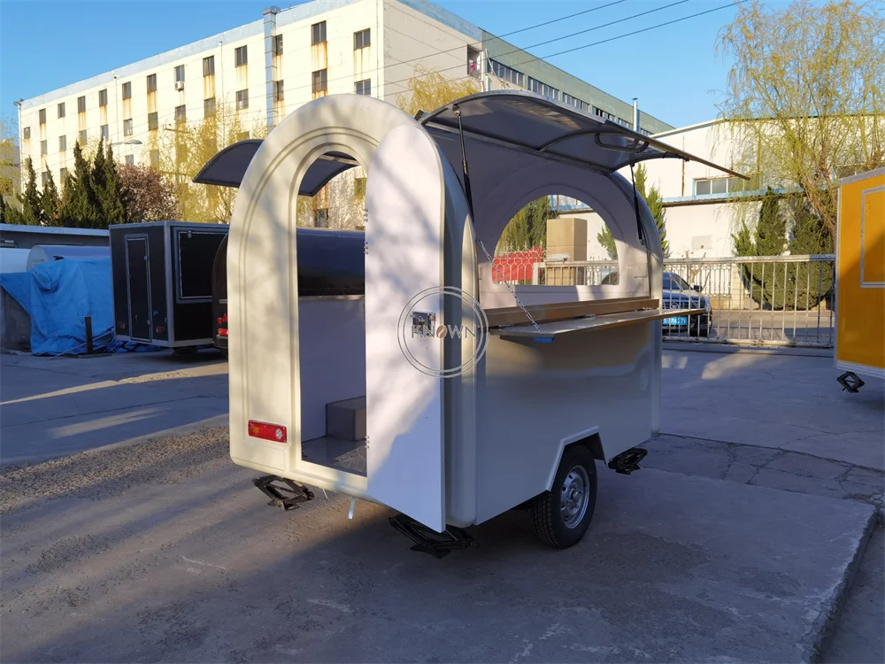 Concessione Food Truck Van dimensioni personalizzate completamente attrezzature Snack Coffee Kiosk Mobile Restaurant Fast Food Truck Trailer