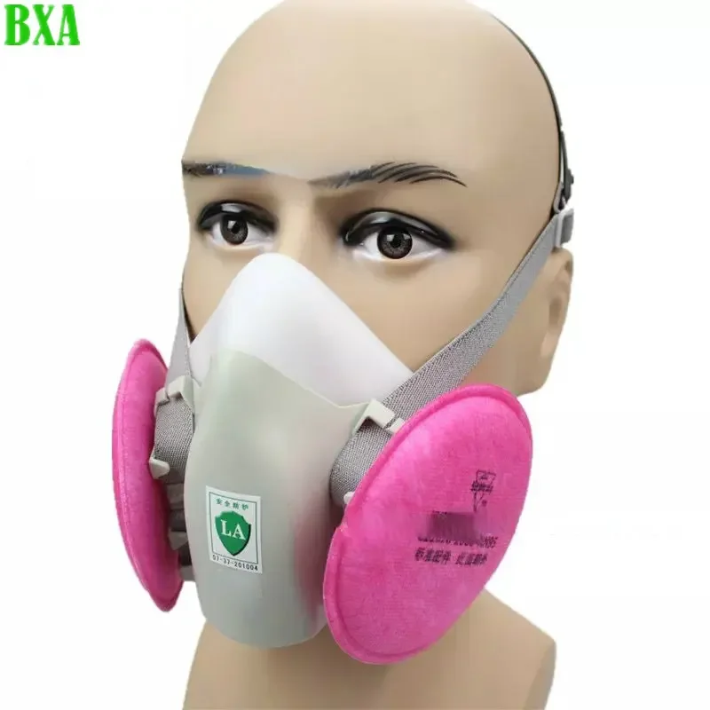 Silicone Double Gas Mask Coating Spraying Respirator Mask Safe Work Organic Vapor Chemical Filter Dust