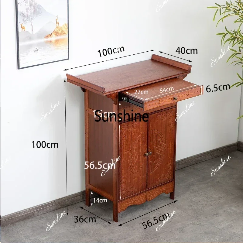 YYYLH table incense table household new Chinese tribute table God of Wealth offering Buddha cabinet