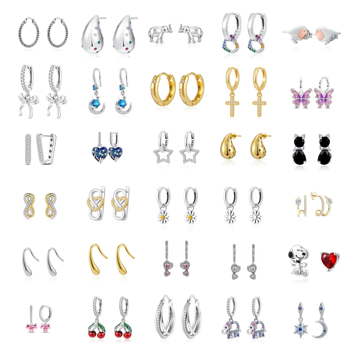 

Новинка 2026, серьги из чистого серебра 925 пробы с бабочкой, пентаграммой, вишнево-голубыми перьями, женские праздничные изысканные очаровательные ювелирные изделия, подарки