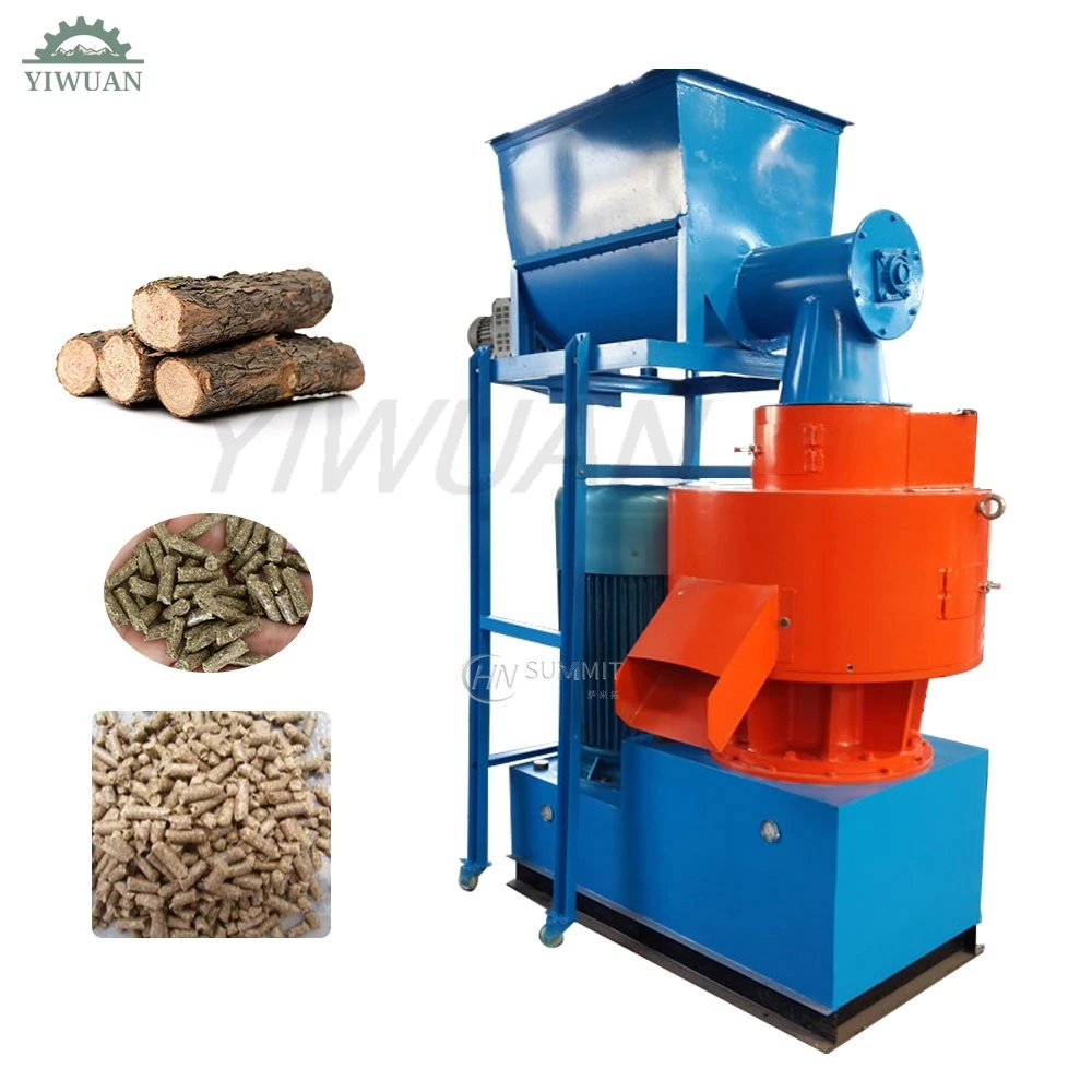 55-200kw Vertical Ring Die Wood Pellet Machine Granultor Biomass Sawdust Fuel Pellet Press Making Machine High Power