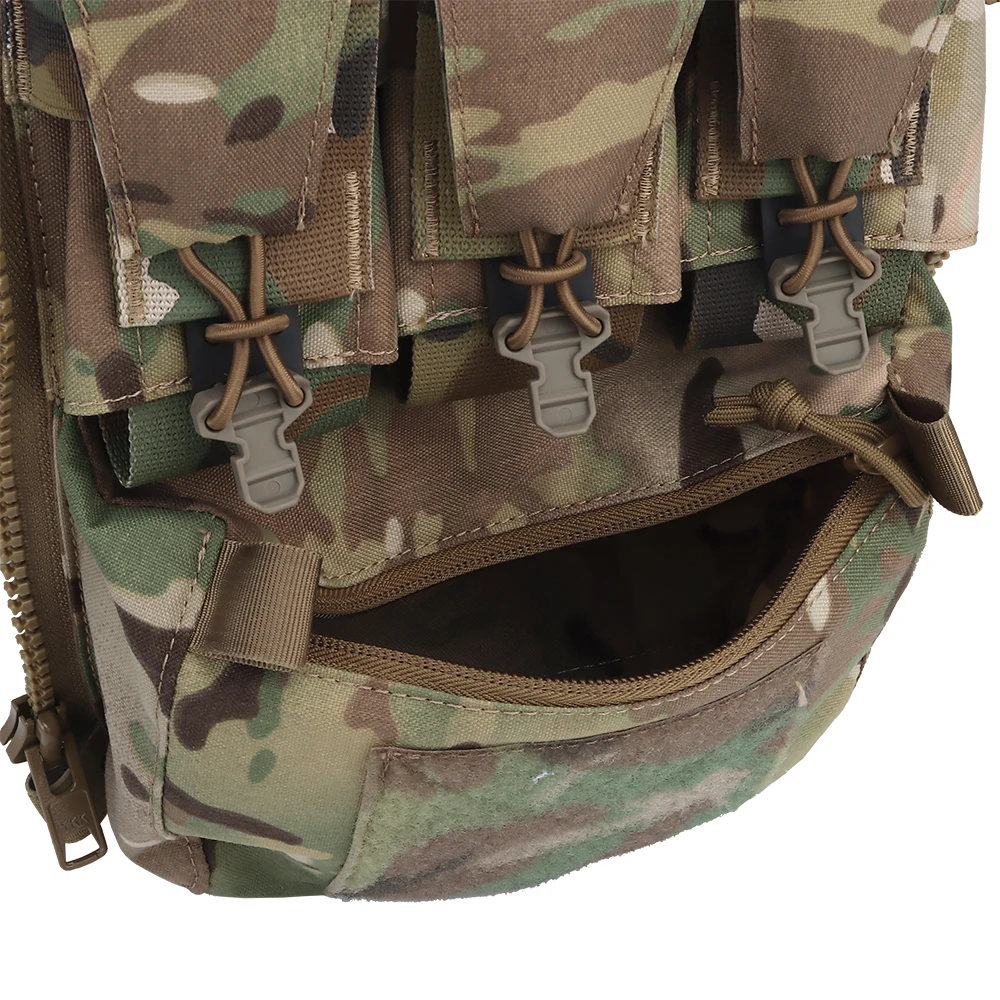 Assault Adapt Banger Pannello posteriore Zip sul pacchetto posteriore Gilet tattico FCPC V5 Portapiatti Accessori Borsa GP Pouch Tasca multiutensile