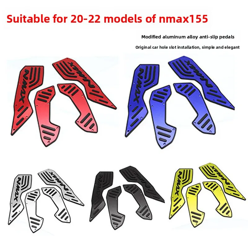 

For Yamaha NMAX N-MAX155 2020 Model Custom CNC Aluminum Footpegs with Anti-Slip Footpads