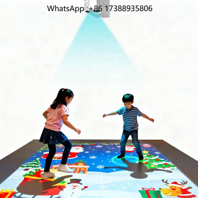 Interactive Floor Projection System 3D AR Interact Game for Shopping Mall & Event&Kids Playground