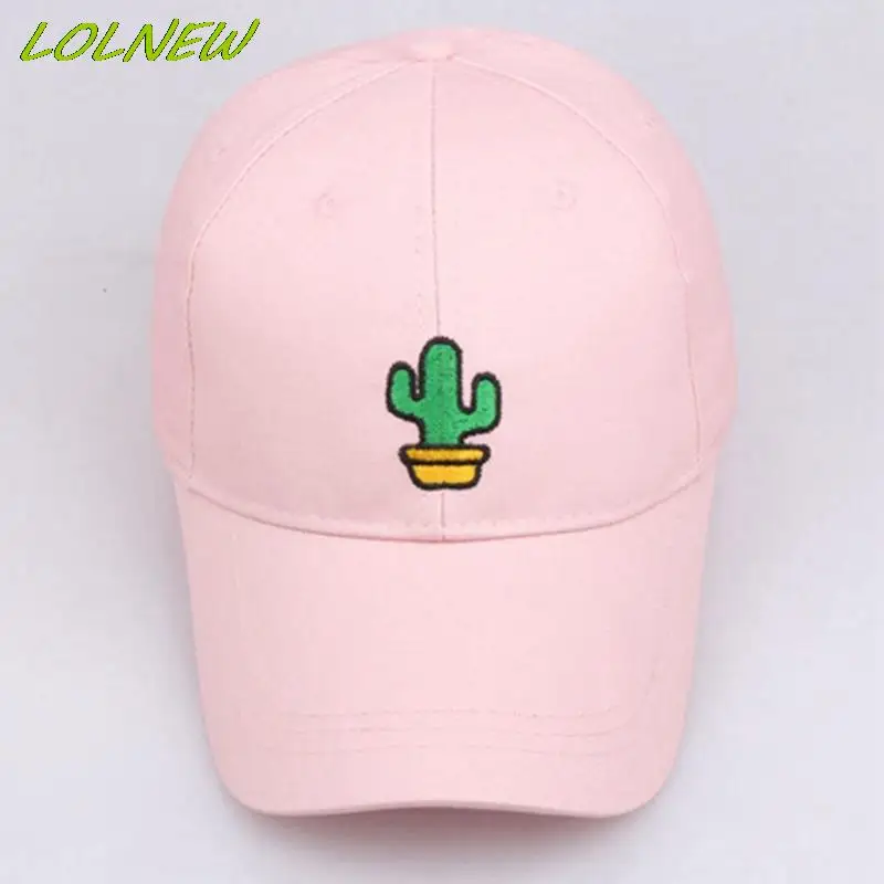 2022 Men Women Caps Summer Simple Cactus Embroidered Baseball Hat Unisex Caps Outdoor Sun Hats Streetwear Men Cap