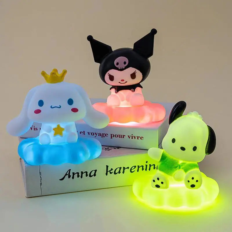 

Cinnamoroll Kuromi Anime Kawaii Sanrio Ins Children Desk Decoration Cute Cartoon Pochacco Light Gifts Lovely Gifts for Girls