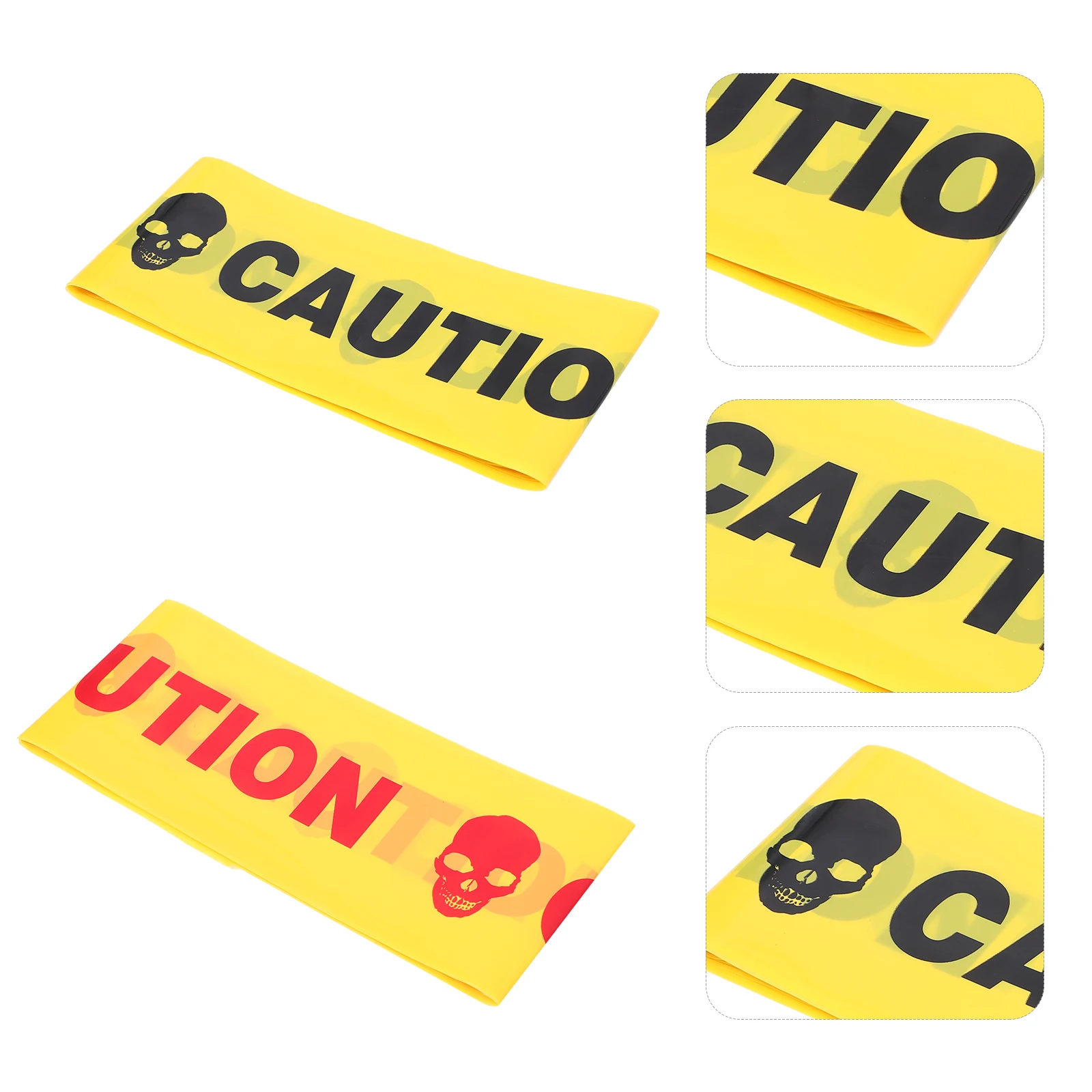 2 Pcs Scary Halloween Decorations Safety Warning Belt Caution Tape Cordon Isolation