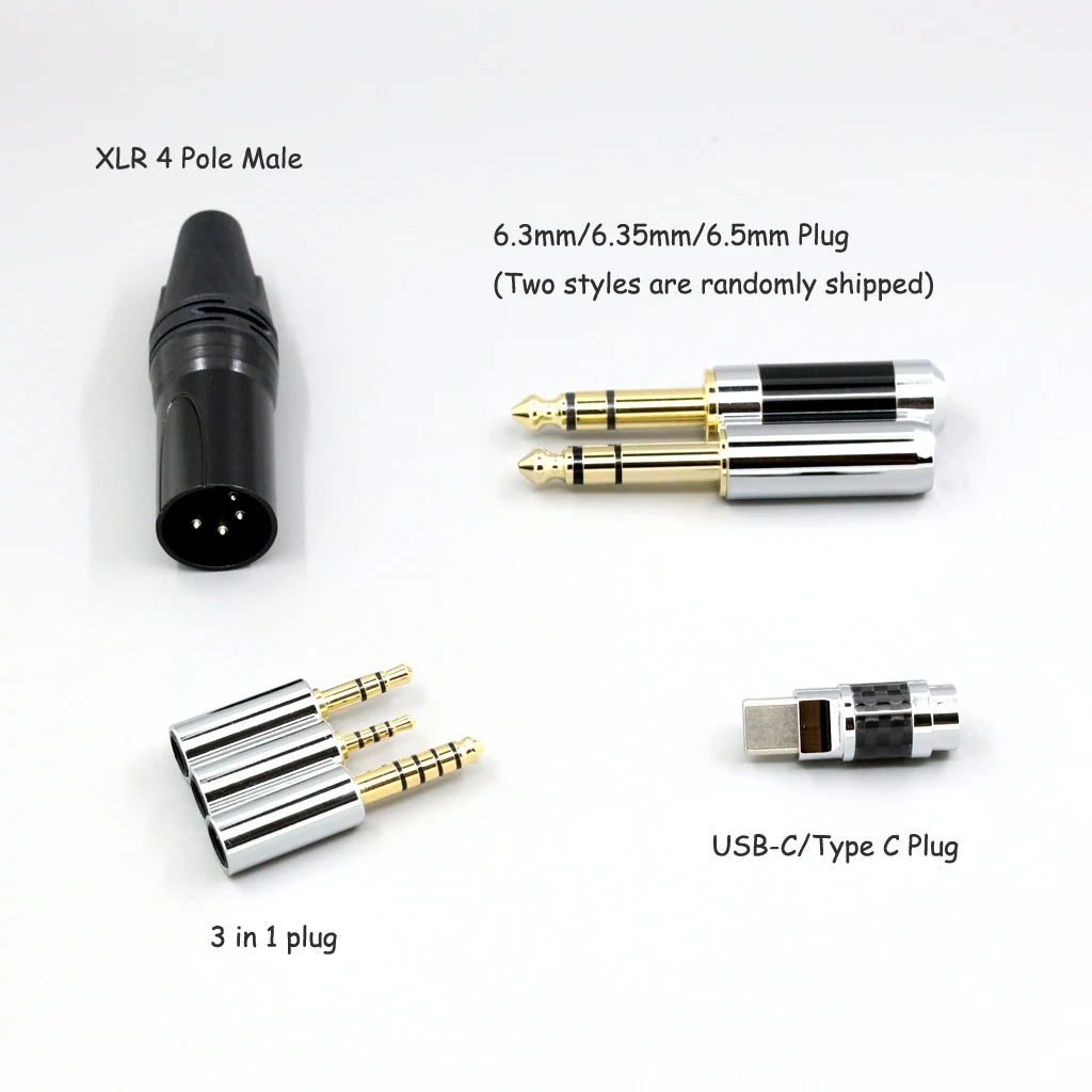 Kabel słuchawkowy 2-żyłowy 2.8mm Litz OFC z ekranowaniem i oplotem do Audio Technica ATH-ADX5000 ATH-MSR7b 770H 990H A2DC LN008056