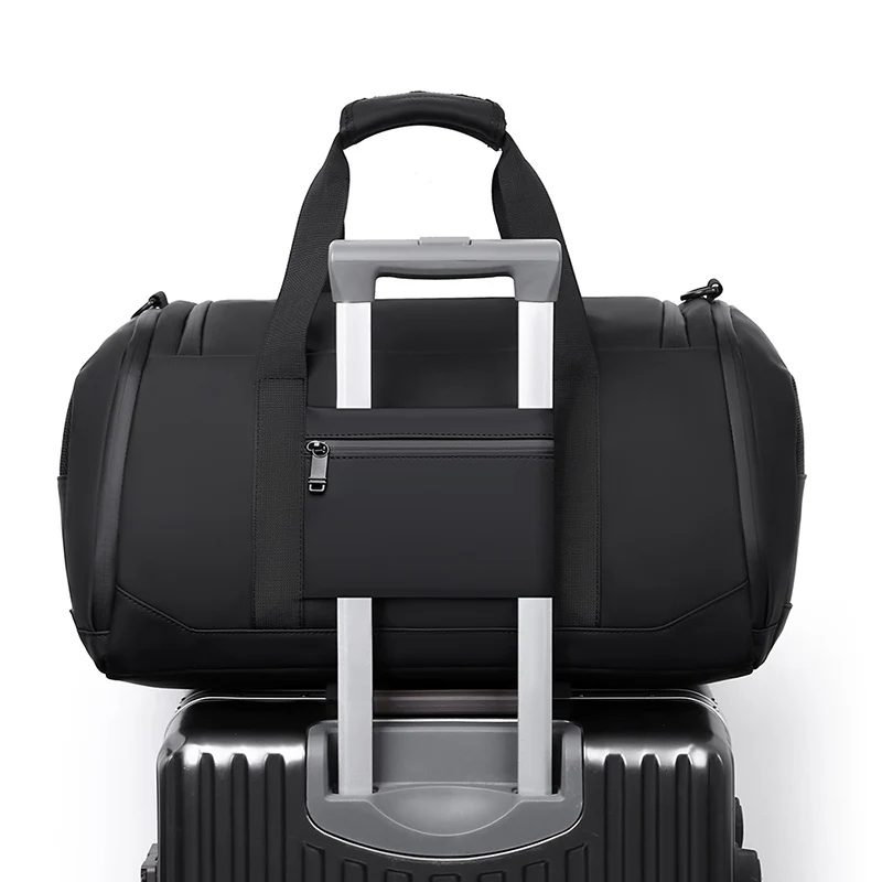 Bolsa táctica de lona con separador seco y húmedo para viaje gimnasio - imagen 2
